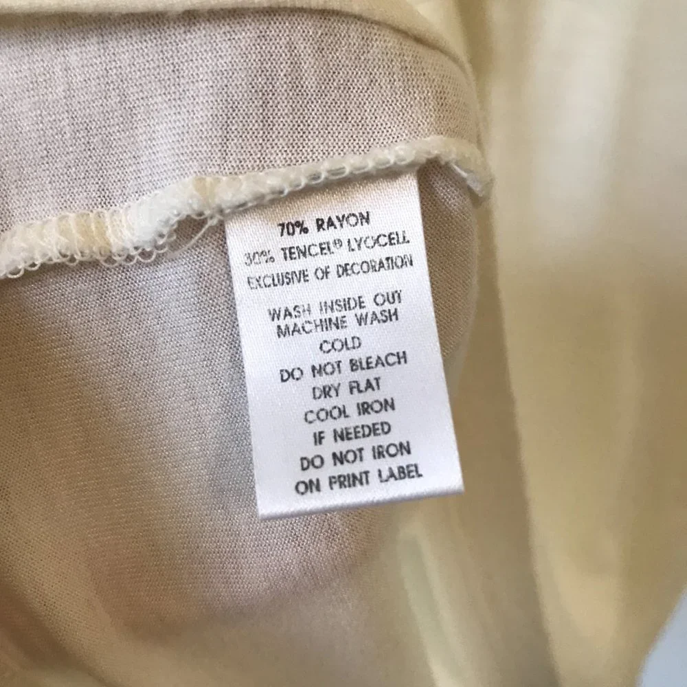 Ann Taylor LOFT Cream T-Shirt Blouse, Size M - Picture 8 of 10